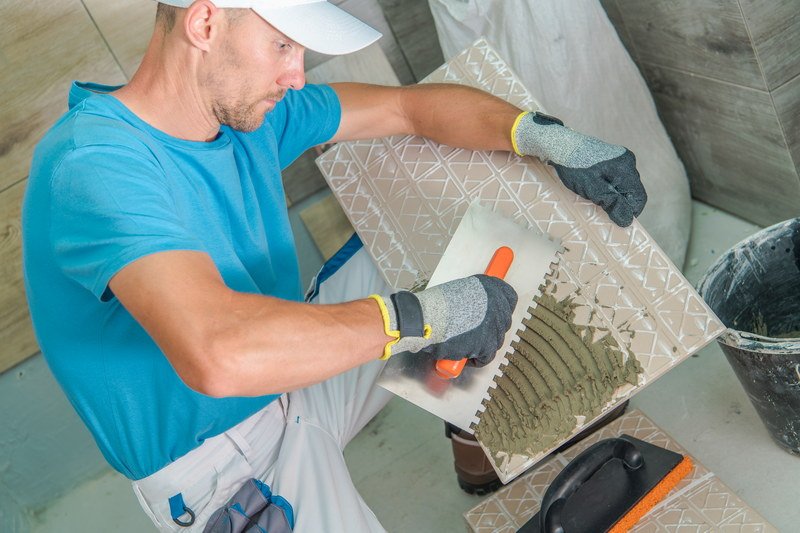 Tile Adhesive Application